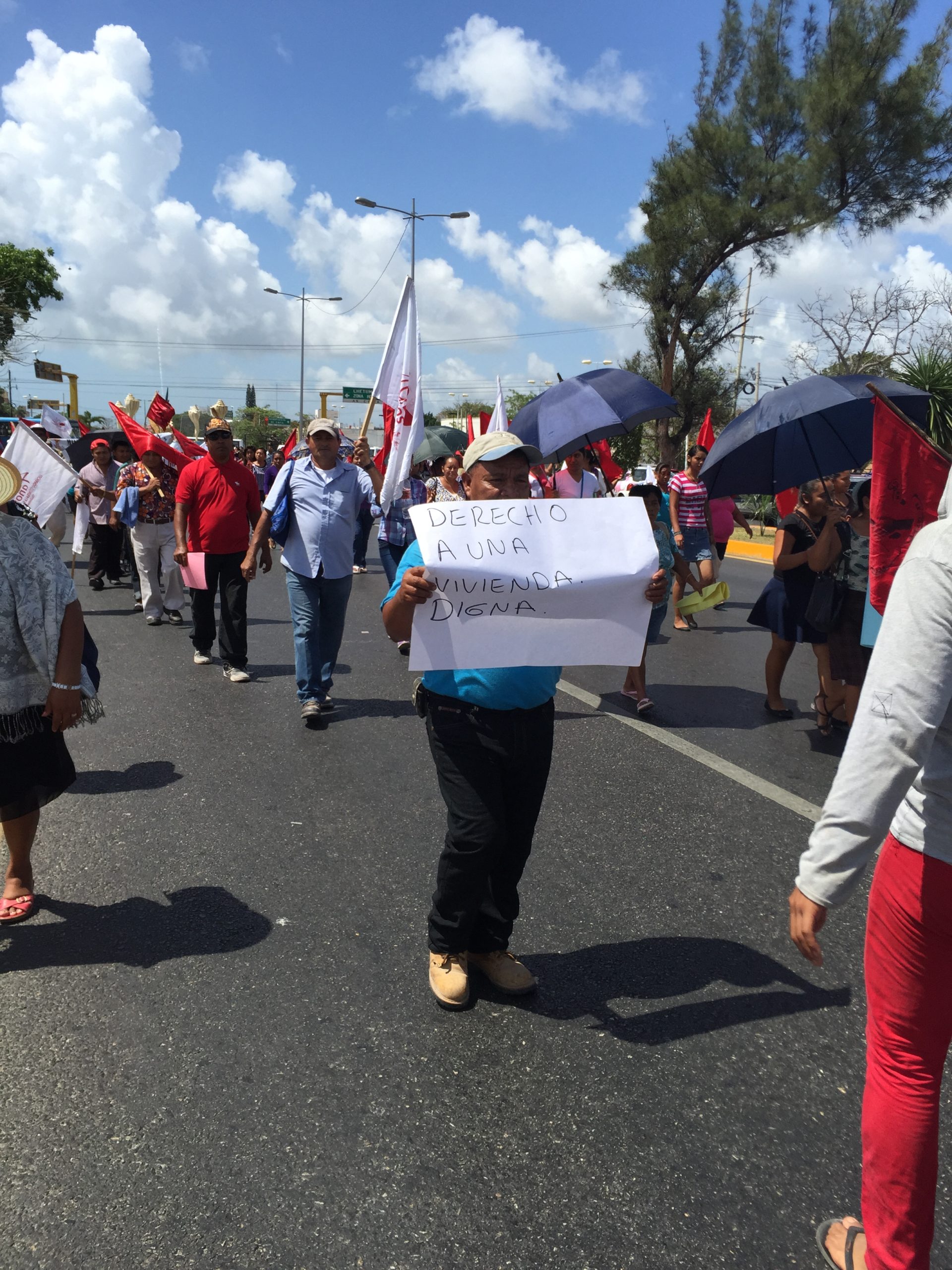 Photograph of people marching