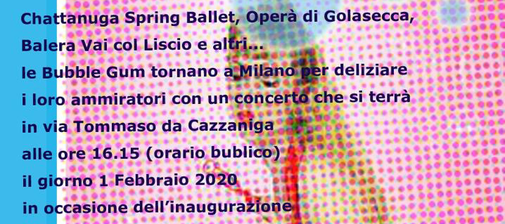 Flyer advertising a concert in Italian